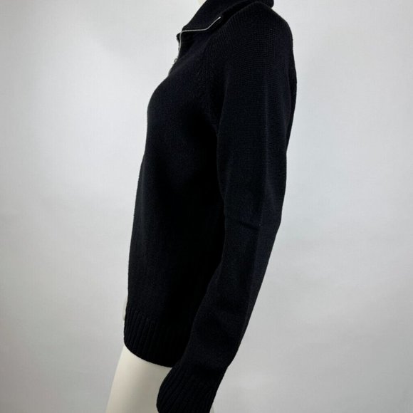 Amina Rubinacci Italy Full Zip Cardigan Women 48‎ US 8 EUC Long Sleeve Collared - Picture 4 of 11